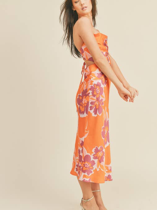 hawaiian print midi dress Tabitha Midi Dress – Liv True Boutique