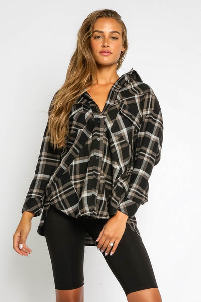 oversized plaid shirt
