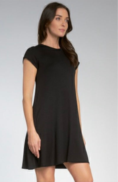 perfect black t-shirt dress
