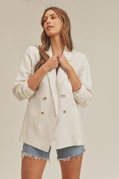 linen blazer