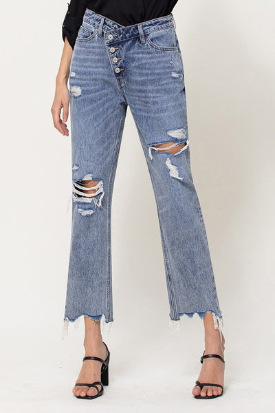 criss cross boyfriend jeans
