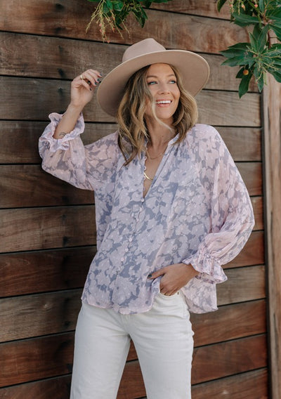 floral boho top