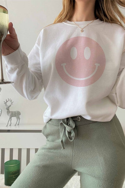 smiley face sweater